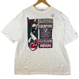 Vintage Starter Cleveland Indians 1996 NWT Champions Baseball T Shirt XX Large